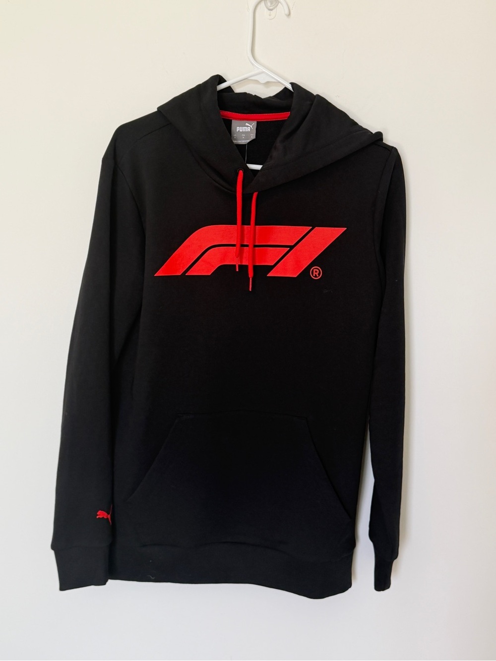 Puma Black Hoodie with Red F1 Logo